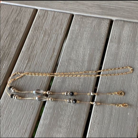 Eyeglass Neck Chain Bundle Holders with bead accents NWT 2 chains - Picture 2 of 3